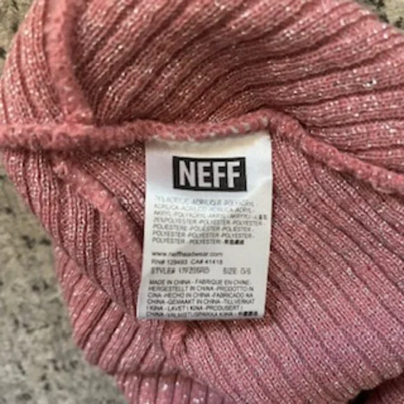 🧡3/15 NEFF Pink Beanie Size O/S - Picture 8 of 8